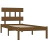 Honey Brown Solid Wood Bed Frame 75x190 cm - Small Single