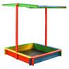 Adjustable Roof Sandbox - Multicolour Fir Wood | Hipomarket