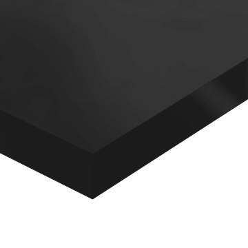 Bookshelf Boards 8 pcs High Gloss Black - 60x10 cm | Hipomarket