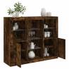 Sideboards with LED Lights 3 pcs Smoked Oak Engineered Wood Colour smoked oak Quantity in Package 3 