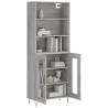 Stylish Grey Sonoma Highboard - 69.5x34x180 cm | Hipomarket