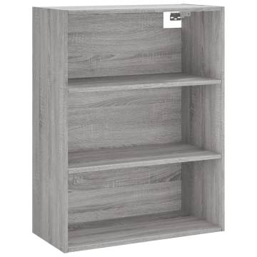 Stylish Grey Sonoma Highboard - 69.5x34x180 cm | Hipomarket