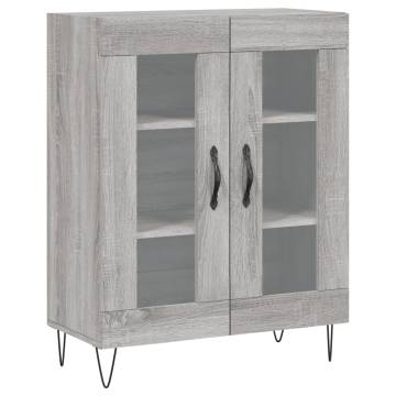 Stylish Grey Sonoma Highboard - 69.5x34x180 cm | Hipomarket