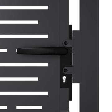 Anthracite Garden Gate 105x155 cm - Steel Square Design