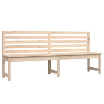 Solid Wood Pine Garden Bench - 201.5 cm | Hipomarket