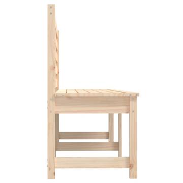 Solid Wood Pine Garden Bench - 201.5 cm | Hipomarket