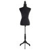 Ladies Bust Display Black Mannequin - Dress Form for Fashion