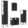 4 Piece Black Bathroom Furniture Set | Stylish & Space-Saving