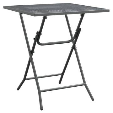 Stylish Anthracite Garden Table - 60x60x72 cm | HipoMarket