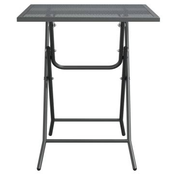 Stylish Anthracite Garden Table - 60x60x72 cm | HipoMarket