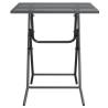 Stylish Anthracite Garden Table - 60x60x72 cm | HipoMarket