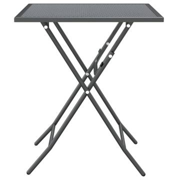 Stylish Anthracite Garden Table - 60x60x72 cm | HipoMarket