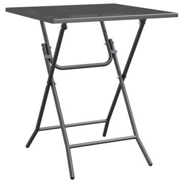 Stylish Anthracite Garden Table - 60x60x72 cm | HipoMarket