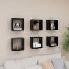 Wall Cube Shelves 6 pcs Black 26x15x26 cm Colour black Size 26 x 15 x 26 cm Quantity in Package 6 Number of Pieces 1 