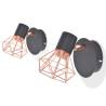 Wall Lamp 2 pcs E14 Black and Copper - Industrial Design