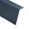 L-Shape Roof Edge Plates - 5 pcs Aluminium Anthracite | HipoMarket