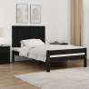 Wall Headboard Black 108x3x60 cm Solid Wood Pine Colour black Size 108 x 60 cm Quantity in Package 1 