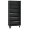 CD Cabinet HAMAR Dark Grey - Solid Pine 45x18x100cm