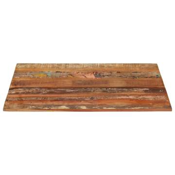 Rectangular Table Top 70x90 cm - Solid Reclaimed Wood