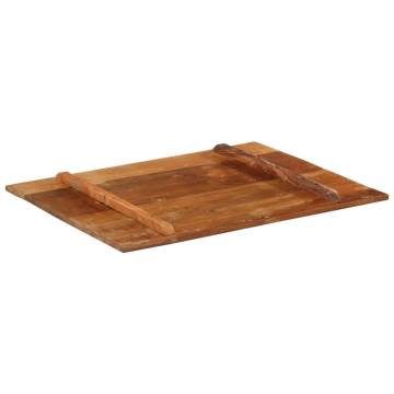 Rectangular Table Top 70x90 cm - Solid Reclaimed Wood