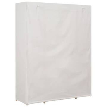 Stylish White Fabric Wardrobe - 135x40x170 cm | HipoMarket