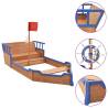 Sandbox Pirate Ship Firwood 190x94.5x101 cm - Fun Outdoor Play