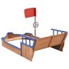 Sandbox Pirate Ship Firwood 190x94.5x101 cm - Fun Outdoor Play