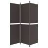 3-Panel Room Divider Brown - Privacy Screen 150x180 cm