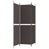 3-Panel Room Divider Brown - Privacy Screen 150x180 cm