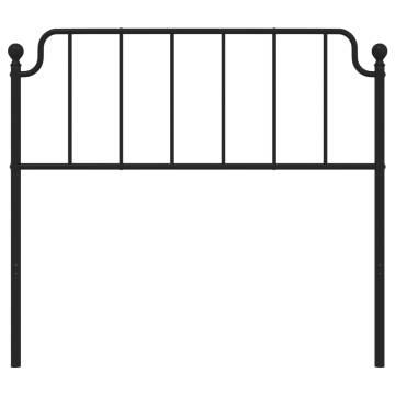 Stylish Black Metal Headboard - 107 cm | HipoMarket UK