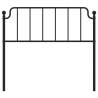 Stylish Black Metal Headboard - 107 cm | HipoMarket UK