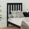 Stylish Black Wooden Bed Headboard - 81x6x101 cm | Hipo Market