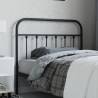 Metal Headboard Black 107 cm Colour black Size 107 cm Quantity in Package 1 