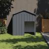 Dog House with Roof Anthracite 117x103x123 cm Galvanised Steel Colour anthracite 