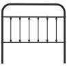 Stylish Black Metal Headboard 107 cm - Sturdy & Elegant Design