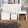 4 Piece White Solid Wood Pine Garden Box Set | HipoMarket