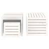 4 Piece White Solid Wood Pine Garden Box Set | HipoMarket