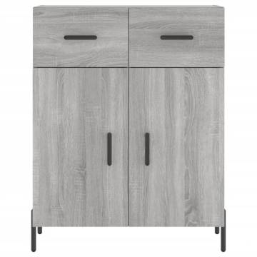 Stylish Highboard Grey Sonoma | Durable Engineered Wood