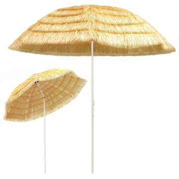 Beach Umbrella Natural 300 cm Hawaii Style - Shop Now