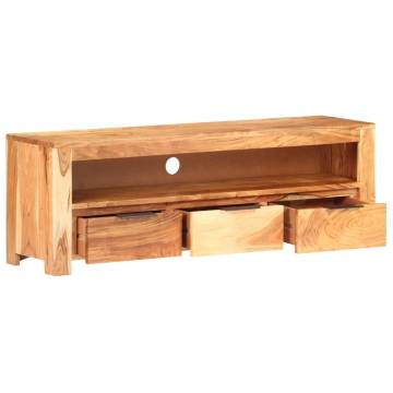 Solid Acacia Wood TV Cabinet - Unique Design | Hipo Market