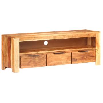 Solid Acacia Wood TV Cabinet - Unique Design | Hipo Market