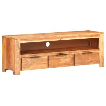 Solid Acacia Wood TV Cabinet - Unique Design | Hipo Market