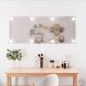 Wall Mirror with LED Lights 40x100 cm Glass Rectangle Size 40 x 100 cm Quantity in Package 1 Model with leds 