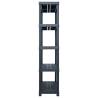 Durable 2 pcs Black Storage Shelf Racks - 250 kg, 80x40x180 cm