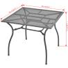 Stylish 90x90 cm Steel Mesh Garden Table | HipoMarket