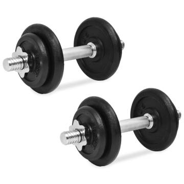 14 Piece Dumbbell Set | 20 kg Cast Iron - HipoMarket