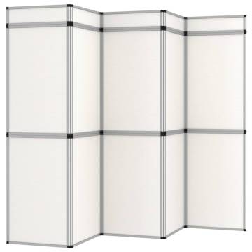 15-Panel Folding Exhibition Display Wall - Durable & Versatile