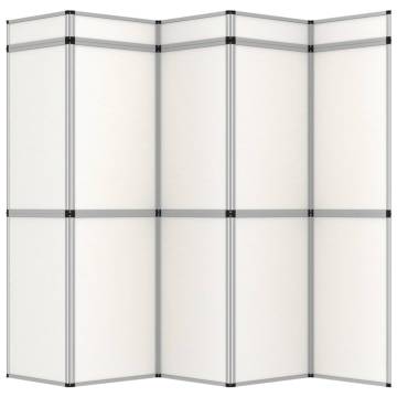 15-Panel Folding Exhibition Display Wall - Durable & Versatile