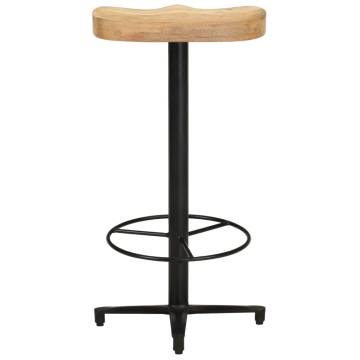 Bar Stools 2 pcs 76 cm - Solid Mango Wood | HipoMarket