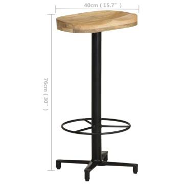 Bar Stools 2 pcs 76 cm - Solid Mango Wood | HipoMarket